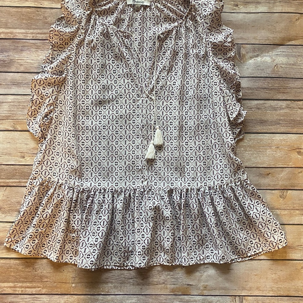 Madewell Flutter Sleeve Blouse